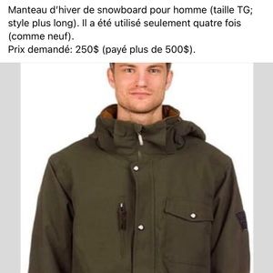 Winter coat for men